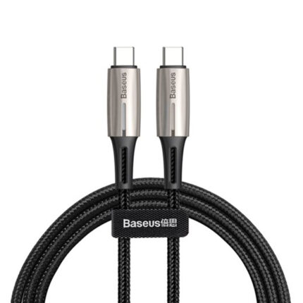 Baseus Water Drop Shaped USB Type C PD 2.0 60W Flash Charge Data Cable- 2m Cable