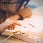 USAMS Mini Night Light lamp with Dual USB Charger Accessories