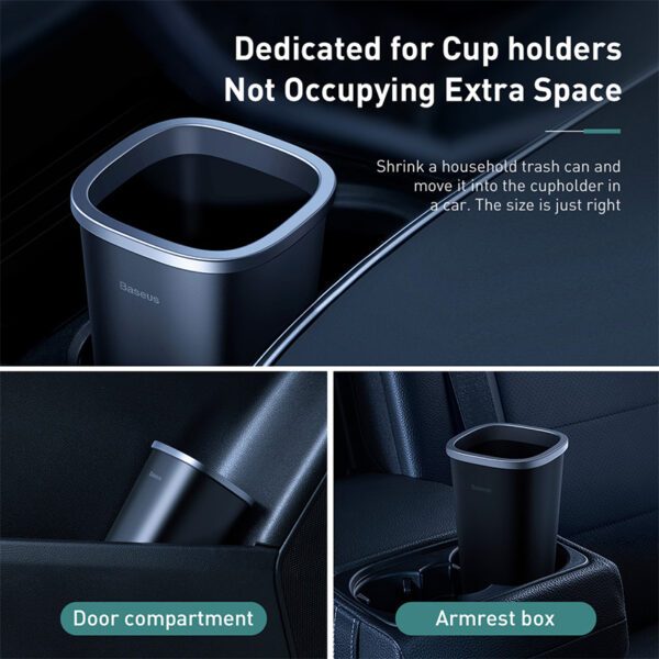 Baseus Dust-free Vehicle-mounted Trash Can Car Accessories