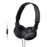 Sony MDR-ZX110AP Wired On-Ear Headphones with tangle free cable, 3.5mm Jack, Headset with Mic Arrival AUDIO GEAR