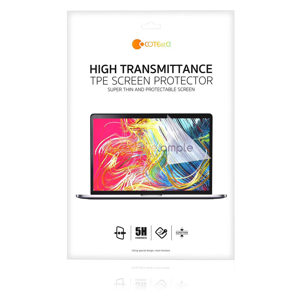 COTEetCI High Transmittance TPU Screen Protector for Macbook Pro Air