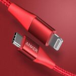 Anker PowerLine +II USB C to Lightning Cable [3/6 ft Apple Mfi Certified] with Pouch Arrival Cable