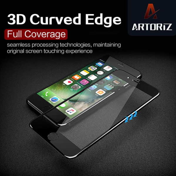 Artoriz 9H Full Coverage HD Protector for iPhone 7 Plus 8 Plus Cover & Protector