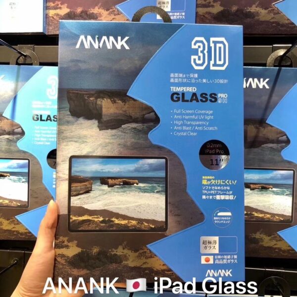 Anank 3D Tempered Glass Pro 9H For iPad Cover & Protector