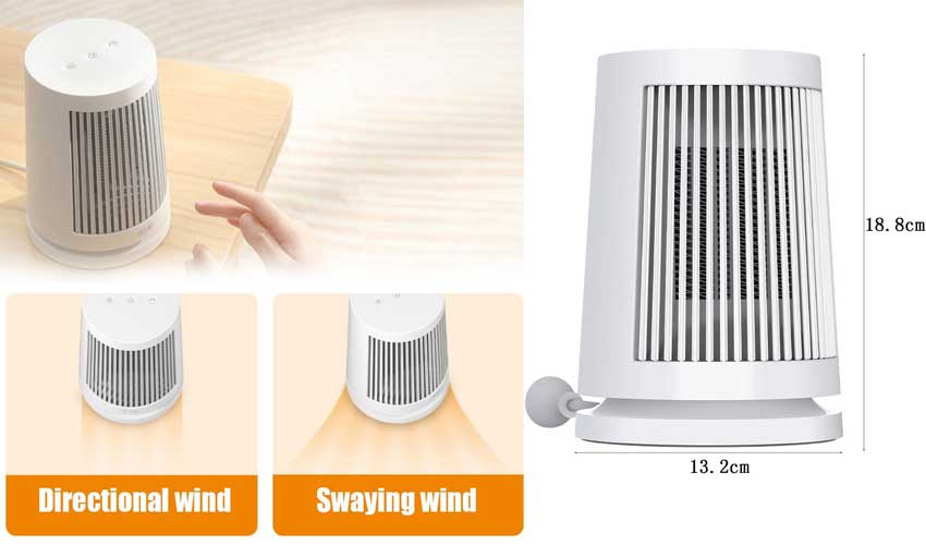 Xiaomi ZMNFJ01YM Electric Desktop Heater PTC Instantly Heats