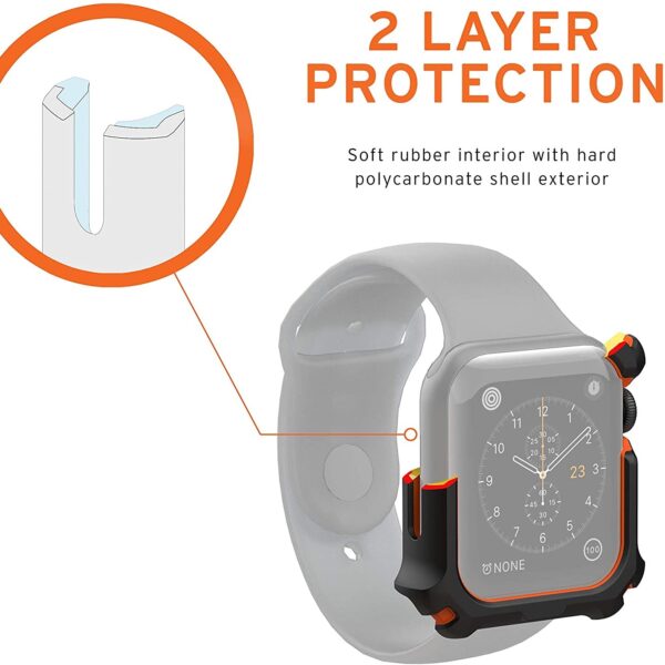 UAG Rugged Protective Bumper Case 44MM Apple Watch Cases | Protector