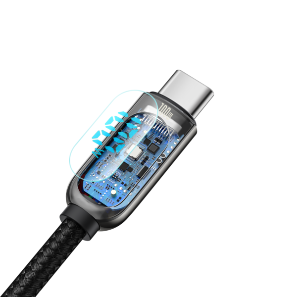 BASEUS Display Fast Charging 100W Data Cable Type-C to Type-C – 1M Cable