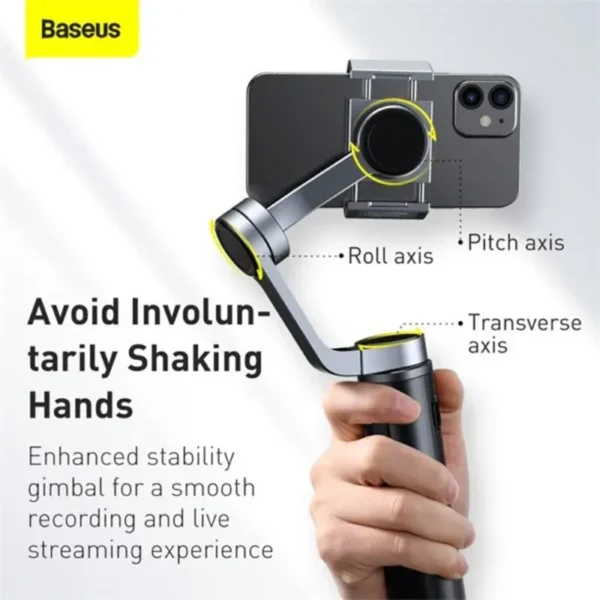 Baseus Control Smartphone Handheld Folding Gimbal Stabilizer Accessories