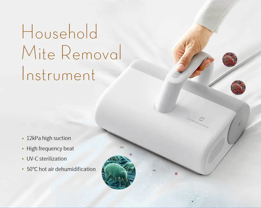 2023 Xiaomi Mijia Mite Remover Pro LED Screen Vacuum Cleaner UV