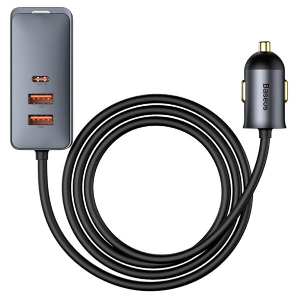 Baseus Share Together PPS Multi-port Fast Car Charger with Extension Cord