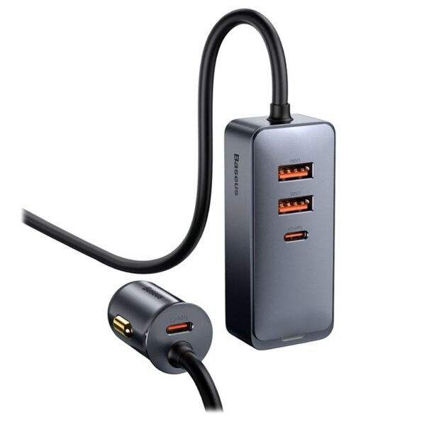 Baseus Share Together PPS Multi-port Fast Car Charger with Extension Cord