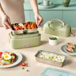 LIVEN FH-18 Electric Lunch Box Portable Smart Cooking Silent Heating Sealed for Travel (1)