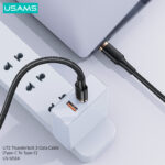 Usams Thunderbolt 3 Data Cable 2.6ft (Type-C to Type-C) Cable