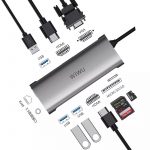 WiWU Alpha 11 in 1 Type-C Multi-functional Docking Station1