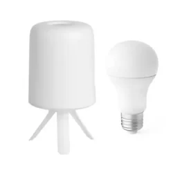 Xiaomi Youpin ZhiRui Bedside Lamp LED Light E27 Bulb Desktop Light Hazy Design Atmosphere Light White Light Version Accessories