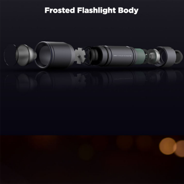 BEEBEST 130m Lightweight AAA EDC Flashlight Waterproof SOS Portable Mini Torch