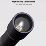BEEBEST 130m Lightweight AAA EDC Flashlight Waterproof SOS Portable Mini Torch Accessories