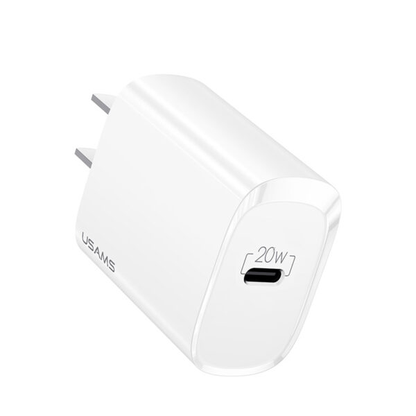 Usams Us-Cc130 Single Port Pd 20W Fast Charger – Cn Plug Charger
