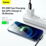 Baseus Legend Series Elbow 20W PD Fast Charging Data Cable Type-C to Lightning Cable