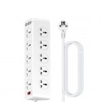 LDNIO SC10610 SURGE PROTECTION 30W 6-PORT USB CHARGER WITH 10 OUTLETS 5 USB-A 1 USB-C 200CM POWER CORD (1)