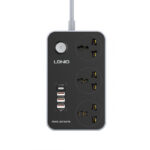 LDNIO SC3412 Power Strip With 3 Ac Sockets + PD Type-C Ports + 3 QC 3.0 Usb Ports Charger Charging Essential
