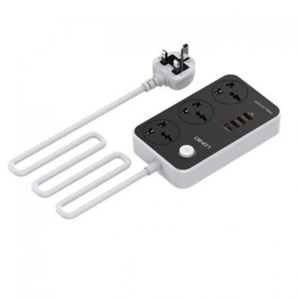 LDNIO SC3412 POWER STRIP WITH 3 AC SOCKETS + PD TYPE-C PORTS + 3 QC3.0 USB PORTS CHARGER