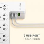 LDNIO SC5309 Power Strip Quick Charge Smart Home Power Universal Power Adapter With 5 Socket 3 USB Charging Port 2m Cable (1)