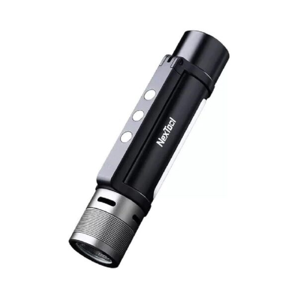 NexTool 1000lm Outdoor 6 in 1 Portable Zoomable Dual Light Source Flashlight with Alarm Mode Accessories