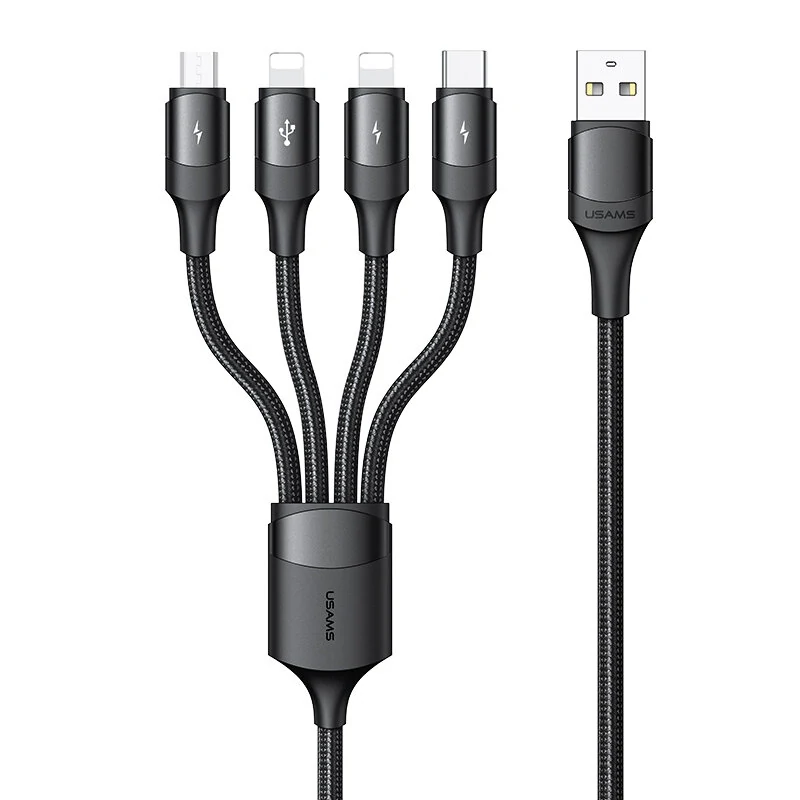 Usams US-SJ516 4 IN 1 Aluminum Alloy Data Cable Cable