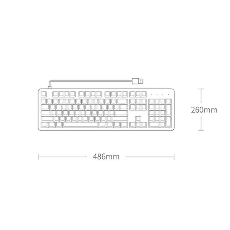 Xiaomi Ymi 104 Keys Cherry Shaft Mechanical Work Gaming Keyboard Accessories