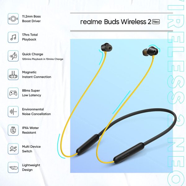 realme Buds Wireless 2 Neo with Type-C Charging AUDIO GEAR