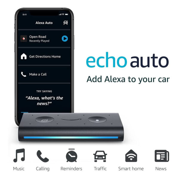 Amazon Echo Auto- Hands-free Alexa Accessories