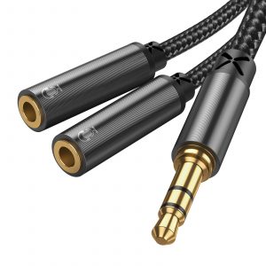 JOYROOM SY-A04 Headphone Male to 2-Female Y-Splitter Audio Cable Audio Adapter