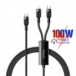 Mcdodo CA-747 2 in 1 100W PD Type C to Dual Type C Cable