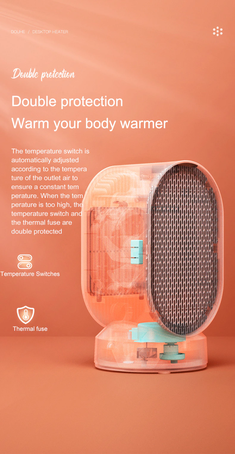 Xiaomi Douhe 600W Warmer Electric Desktop Heater