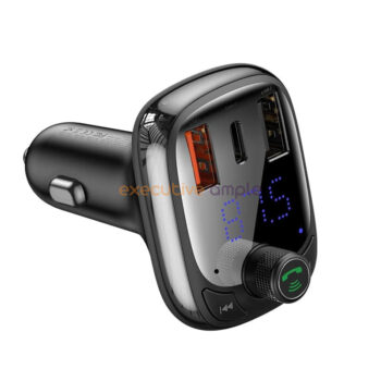 Baseus Dual USB Quick Charging 4.0 Car Charger FM Transmitter Bluetooth Car Kit LCD MP3 Player