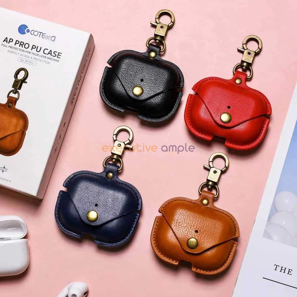 COTEetCI AirPods 3rd Gen Leather Cover with Hook