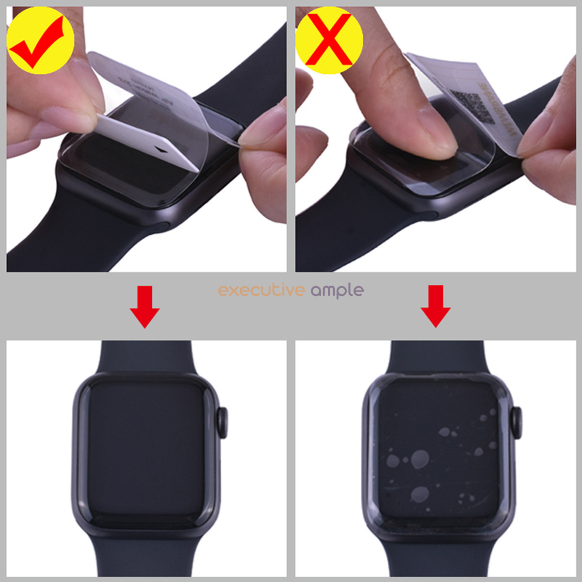 ROCK Apple Watch 38 40 41 42 44 45mm Hydrogel Screen Protector 3