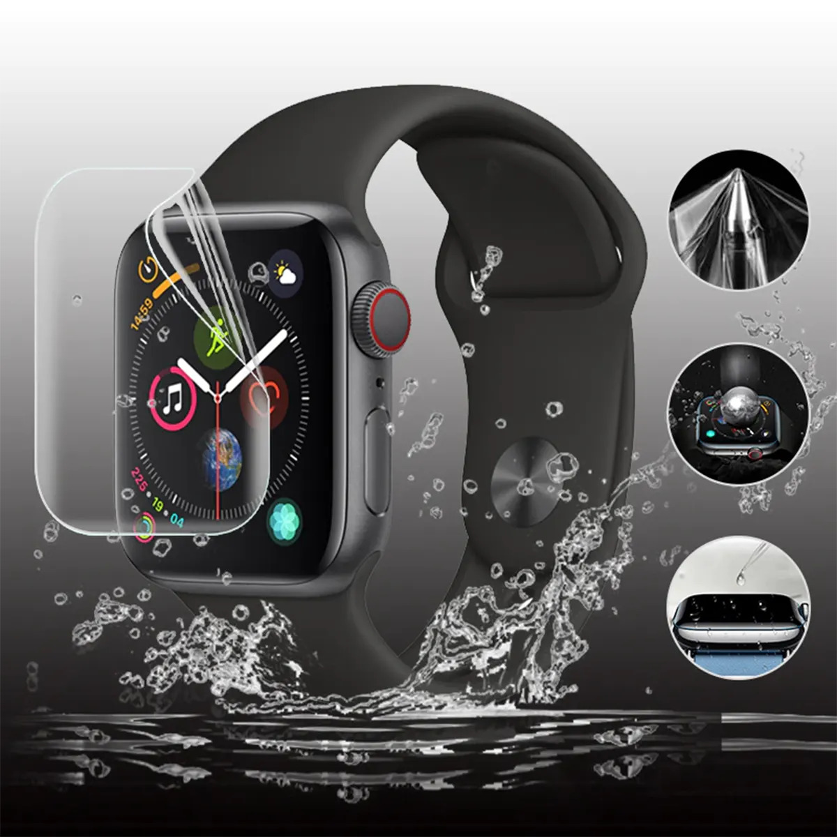 ROCK Apple Watch 38 40 41 42 44 45mm Hydrogel Screen Protector 5