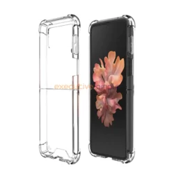 Transparent Protective Corners Bumper Case For Samsung Galaxy Z Flip 3 5G Cover & Protector