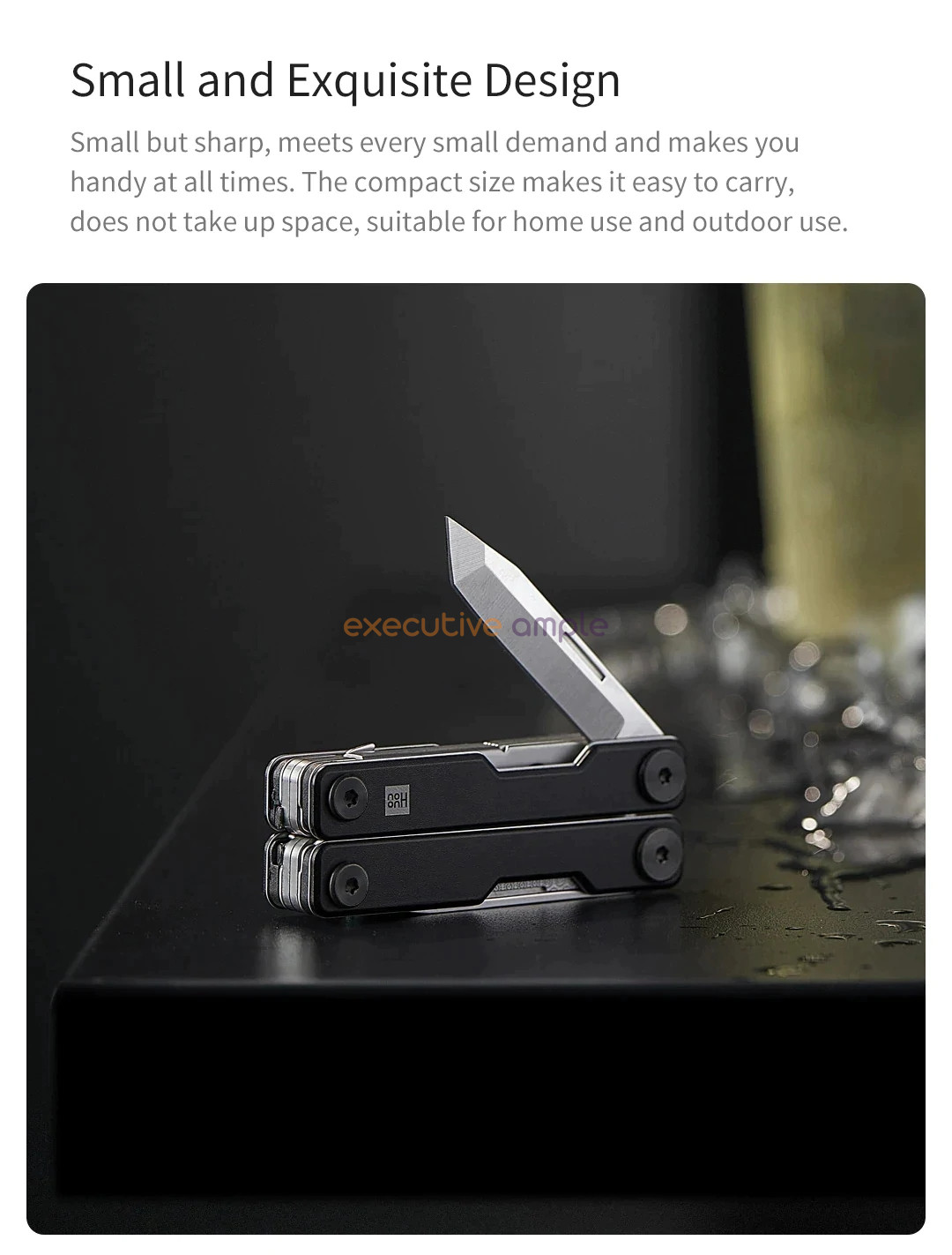 Xiaomi Huohou Mini 10 in 1 Multi Function Tools Stainless Steel Aluminum Pocket Folding Knife Set 2