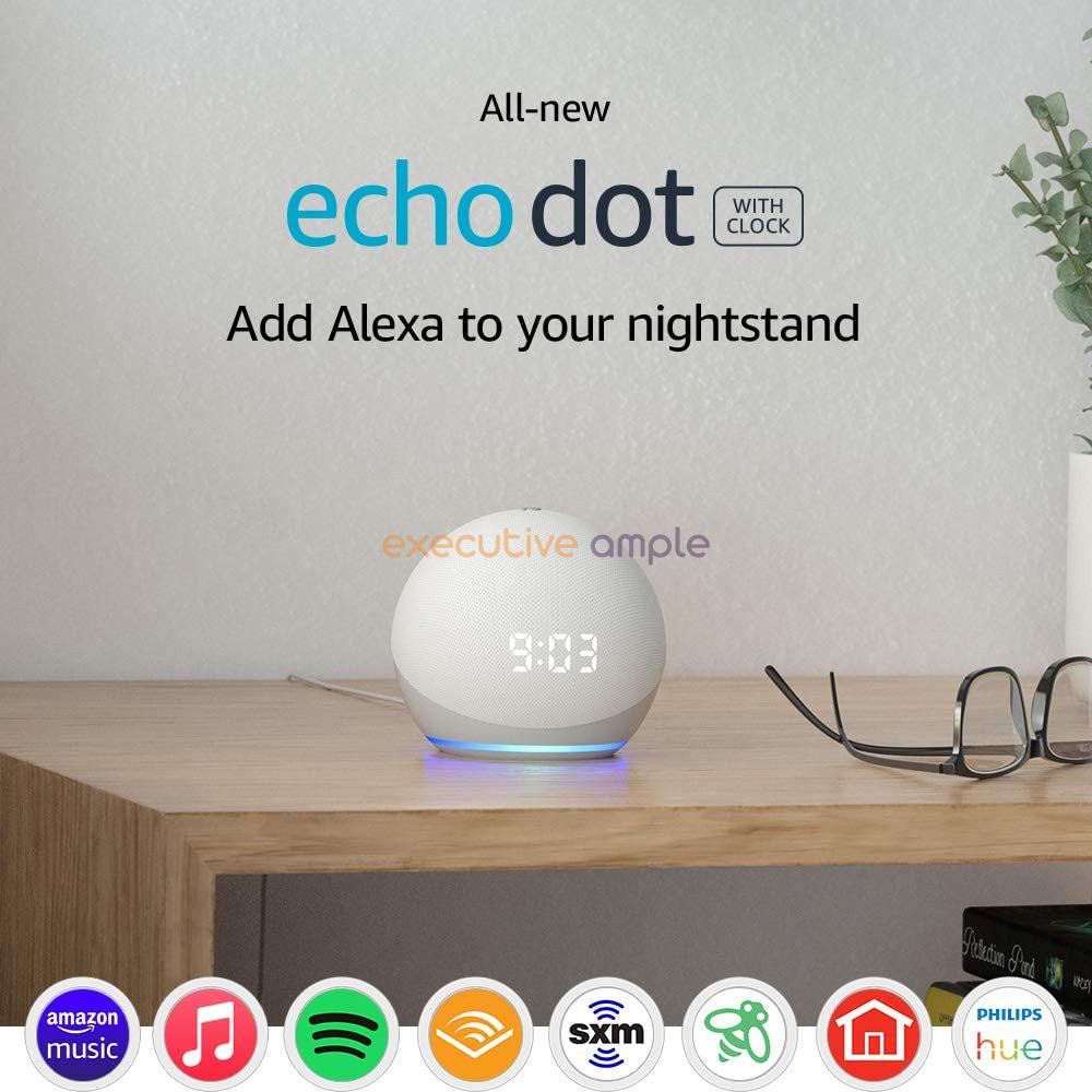 Echo Dot 4th Generation Smart Speaker with Clock