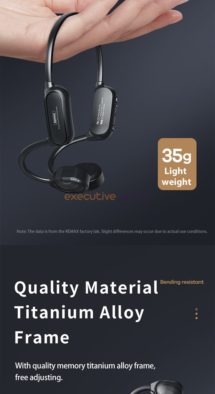 Remax Rb S33 Bluetooth Headphone Bone Conduction Stereophony 10