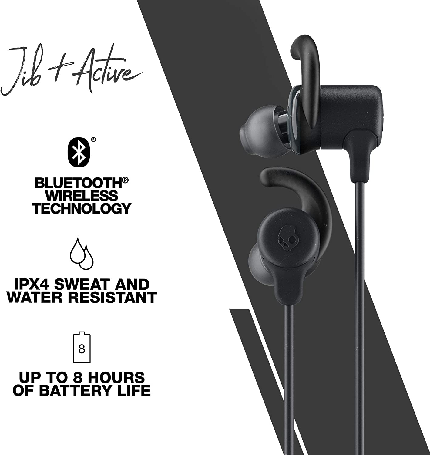 Skullcandy Jib XT Active Wireless Sport In-Ear Earbuds