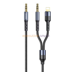 USAMS US-SJ554 2IN1 3.5mm Audio Cable with Lightning to 3.5mm Audio Cable 2IN1 Music & Audio