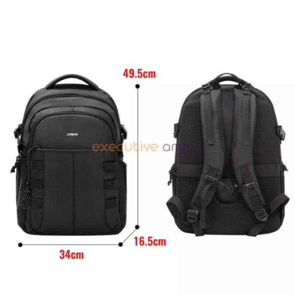 Xiaomi Urevo 15Inch Multifunction Backpack With Water Resistance 25L Large Capacity Backpack 15Inch Bags, Sleeve, Pouch