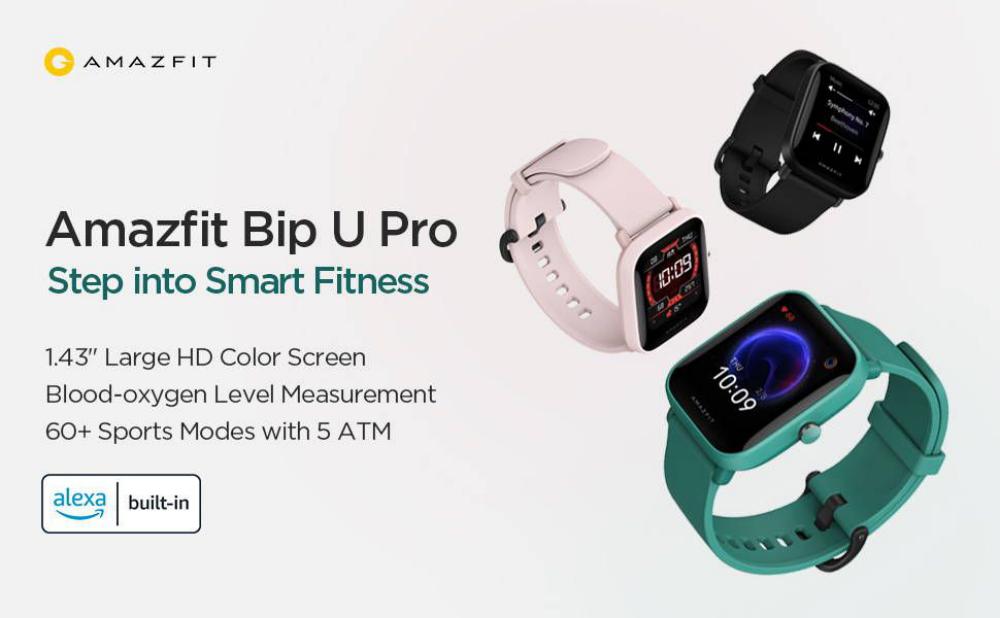 Amazfit Bip U Pro Smart Watch with GPS Fitness Tracker