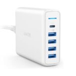 Anker PowerPort I PD with 30W 1PD and 60W 4 PIQ 5 Port Desktop Charger