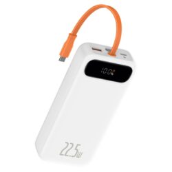 Baseus 20000mAh 22.5W Power Bank Digital Display Quick Charge with Built-in Lightning/Type-C Cable Baseus Charging Essential