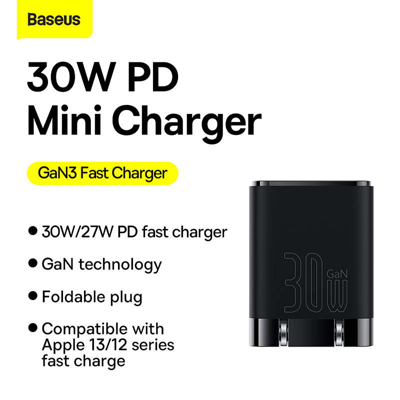 Baseus GaN3 Fast Charger 1C 30W CN